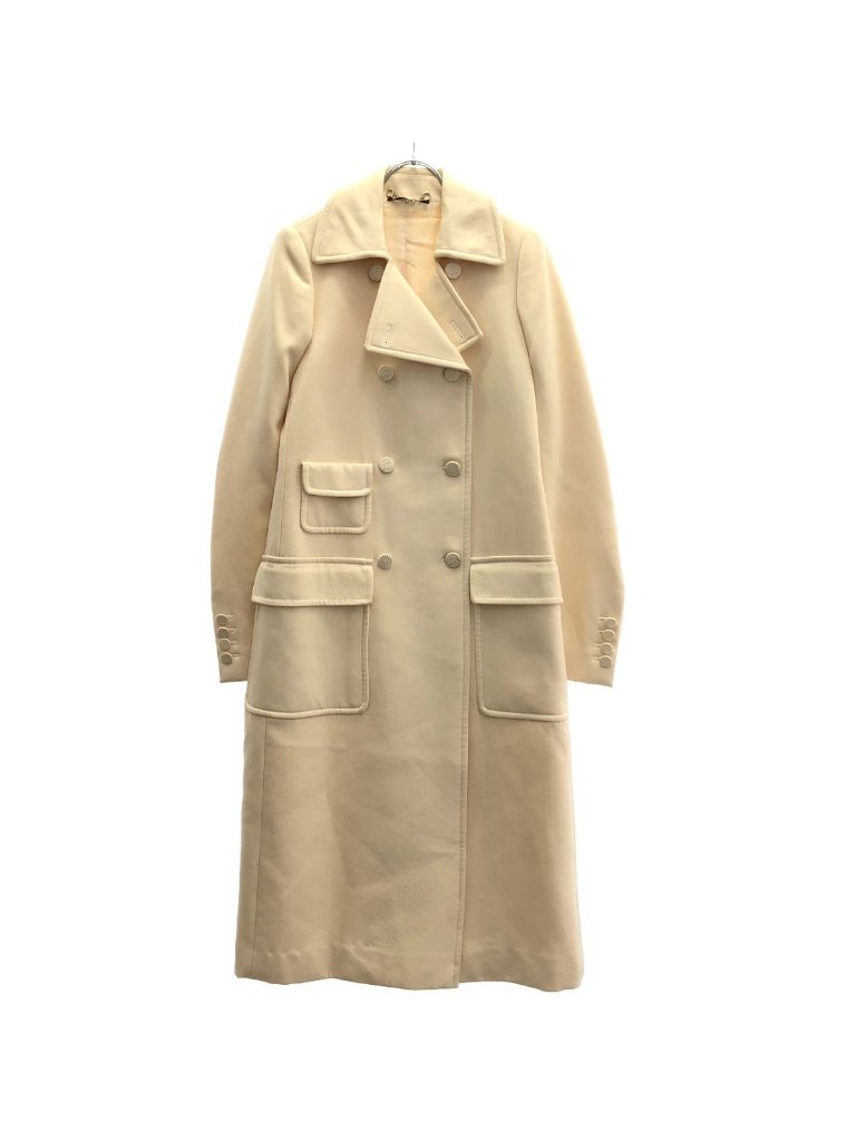 Gucci Wool Long Coat Ivory 40